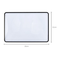 Marque-page loupe ultra-fin en PVC 120*180, feuille transparente de lecture pleine page