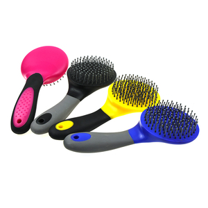 Peigne pour crinière et queue d'équidés. Brosse à <span class=keywords><strong>chevaux</strong></span> avec manche en caoutchouc antidérapant, brosse de toilettage pour <span class=keywords><strong>chevaux</strong></span>, équipement équestre, produit de sellerie - Product Image 1