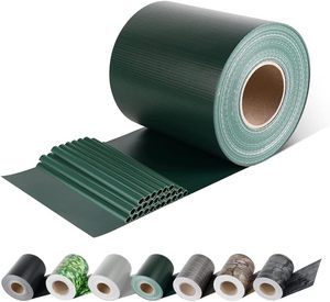 Cinta de PVC para Cercas de Jardín, Protección de Privacidad <span class=keywords><strong>RAL</strong></span> <span class=keywords><strong>9011</strong></span>, Tiras de PVC Suave para Pantallas de Privacidad en Exteriores - Product Image 1