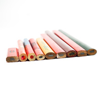 Crayons de menuisier, nouveau, sortes de crayons de menuisier avec affûteur, crayon court, jumbo personnalisé, Double plomb pour cadeau de promotion