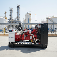 Générateur de cogénération au biogaz avec moteur Cummins 200 kW, chaleur et électricité combinées, gaz naturel, gaz biomasse, démarrage automatique, démarrage à distance, 220V DC