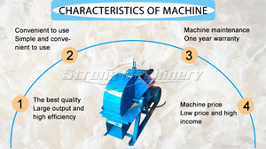 Petit concassage granulé disque déchiqueteuse biomasse copeaux broyeur à marteaux meulage rasage fabrication de sciure machine broyeur de bois pour poudre - Product Image 4