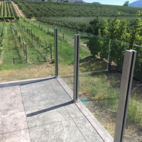 Offre Spéciale : Poteau de Fixation Carré en Acier Inoxydable pour Balustrades et Garde-corps en Verre