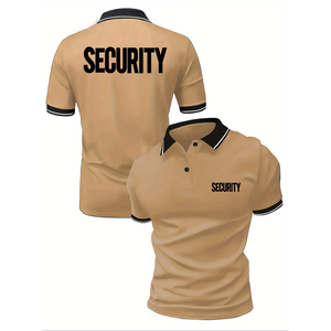 Polo classique d'été 2026 pour uniforme de garde de sécurité de patrouille cycliste avec logo de travail de sécurité pour hommes - Product Image 1