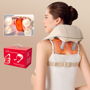 Acupresión eléctrica, masajeador de hombro y cuello Shiatsu de amasado profundo con calor para alivio de manos libres, regalo Ideal para Padres - Product Image 1