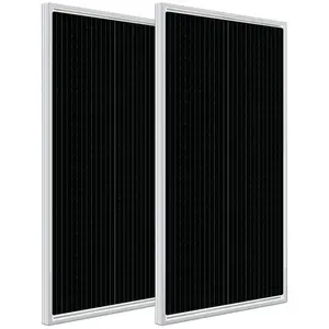 Low Price Commercial All Black 640W 645W 650W 655W 660W 665W Mono Photovoltaic Module Bifacial Solar Pv Panels 3.5M 5.4M 7.2M