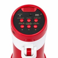 Mégaphone portable 40W, haut-parleur sans fil, corne en PP, portable pour événements, publicité, patrouille