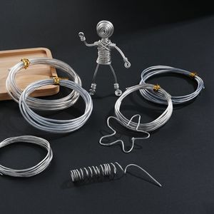 <b>Silver</b> Plastic Coated Aluminum <b>Wire</b> 1.2mm 1.5mm 2mm 2.5mm 3mm DIY Jewelry Making Craft Supplies Bonsai Styling <b>Wire</b> - Product Image 1