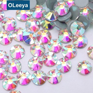Strass en cristal AB allemand 2088 SS16 à dos plat, colle intensive, vente en gros, strass thermocollants pour robe de mariée - Product Image 3