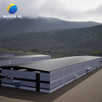 Teja de Aluminio Aislante Sunto, Panel Sándwich Impermeable y Resistente al Calor para Paredes Exteriores, Material para Techos de Almacenes