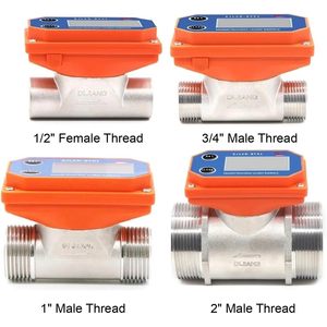 Dijiang Digital <b>Flow</b> <b>Meter</b> Stainless Steel <b>Water</b> Sensor 1.5% Accuracy Industrial Farm Use - Product Image 3