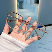 Nuevas gafas cuadradas antiluz azul de moda, montura óptica retro con lentes transparentes, gafas para ordenador, compatibles con todas las formas de cara