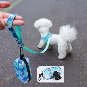 Conjunto de arnés de neopreno ligero para perros <span class=keywords><strong>Collar</strong></span> de chaleco reflectante para mascotas con bolsa de transporte de caca con estampado de camuflaje para gatos incluidos - Product Image 2