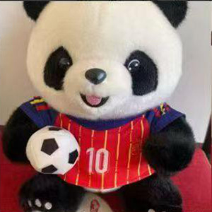 Adorable peluche panda en forme <span class=keywords><strong>de</strong></span> ballon <span class=keywords><strong>de</strong></span> football - Product Image 6