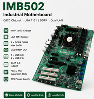 Für Axiomtek IMB502 Industrielles ATX-Motherboard Intel Q170 LGA1151 6. und 7. Generation CPU 4 DDR4 Dual Gigabit LAN