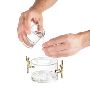 ชุดไม้จับอักษรยิวแบบกำหนดเอง Mayim Achronim Lucite Judaica พร้อมด้ามจับรูปกิ่งไม้ - Product Image 2