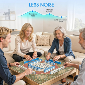 Tapis de Mahjong EAST Travel avec motif imprimé Orient, <span class=keywords><strong>Sud</strong></span>, Ouest, Nord et étui de transport pour salles de jeux et clubs américains – Vente en gros - Product Image 3