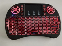 Keyboard Mini I8 Termurah Backlit RGB 3 Warna 2.4G Wireless Air Mouse Remote Control
