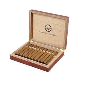 กล่องซิการ์ไม้ซีดาร์สเปนแบบพกพาสุดหรู พร้อมบริการสลักโลโก้ด้วยเลเซอร์ เป็นมิตรต่อสิ่งแวดล้อม ผลิตโดย DS OEM ขายส่งและรับผลิตตามสั่ง - Product Image 1