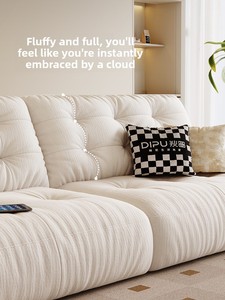JY đám mây Sofa kem tuyết Neil vải tuyết Neil mèo cào vải đa chức năng sofa điện giường - Product Image 4