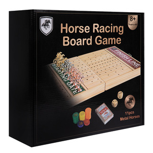 Juegos de mesa de Ajedrez de Carreras de Caballos plegables juegos de carreras de caballos para adultos juego interactivo pensando rompecabezas Juguetes - Product Image 6