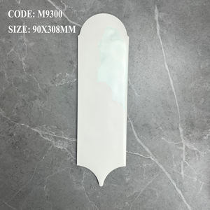 Azulejo de plumas moderno de 90x308MM, azulejos de pared de cerámica decorativos de colores degradados para Interior de baño, madera, brillo mate, <span class=keywords><strong>familia</strong></span> verde - Product Image 3