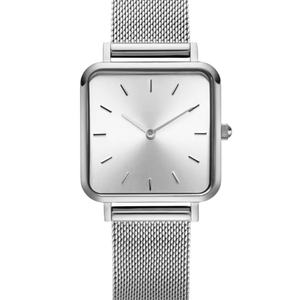 Reloj de Lujo para Mujer con Diseño Cuadrado, Movimiento de Cuarzo, Caja de Acero Inoxidable, Esfera de Cristal, Pantalla con Agujas, Logotipo Personalizado, 16 mm - Product Image 2