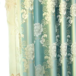 Cortinas clásicas con estampado de colores para sala de estar y dormitorio, telas térmicas, paneles de cortina listos