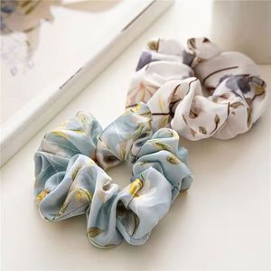 Chouchous en satin de polyester lisse imprimé floral pour femmes, style européen et américain, pour usage quotidien et mariages - Product Image 4