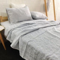 Offre spéciale lin français literie en lin naturel ensemble de draps et taies d'oreiller