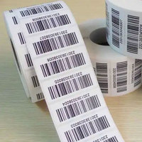 Papier A4 blanc de haute qualité personnalisé par l'usine Jinfeng, matériau thermique/PET, adhésif permanent, impression de codes-barres, avertissement