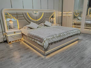Set furnitur kamar tidur super king, set furnitur mewah royal cermin 8 pintu kamar tidur <span class=keywords><strong>2025</strong></span>