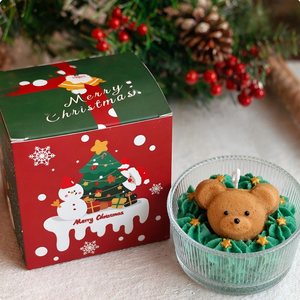 <b>Cute</b> Handmade Christmas <b>Bear</b> Soy Wax Scented Candles with Custom logo - Product Image 1