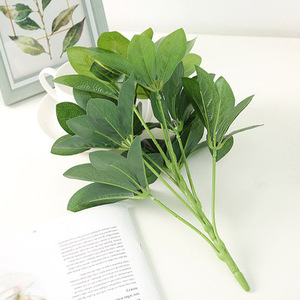Plantes artificielles, arbustes en soie artificielle, fausses plantes Schefflera, aspect réaliste, fausses feuilles vertes, arrangements pour l'intérieur et l'extérieur, jardin, bureau - Product Image 5