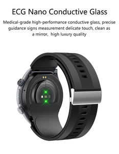 Reloj Inteligente S26 <span class=keywords><strong>con</strong></span> Bomba <span class=keywords><strong>de</strong></span> Aire, Medición <span class=keywords><strong>de</strong></span> Temperatura, Modo Multideportivo, Monitor <span class=keywords><strong>de</strong></span> Salud <span class=keywords><strong>con</strong></span> ECG, Reloj Inteligente para Personas Mayores - Product Image 5