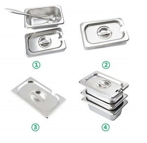 1/6 Gastro padelle Gn contenitori 1/6 Gastronorm Pan con coperchio a buon mercato Gastronorms vassoio 1/6 65 mmmm150mm - Product Image 5