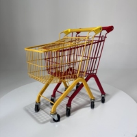 Chariot de courses pliable léger à 4 roues avec structure en maille fine, couleur personnalisable, pour enfants