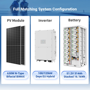 Système d'énergie solaire hybride industriel hors réseau Sunpal 100Kw 125Kw - Product Image 3