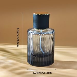 Flacon pulvérisateur de parfum en verre 50 ml/1,7 oz, atomiseur de voyage rechargeable vide, 3 types de distributeurs ronds, sans diffuseur à bâtonnets, fabriqué en Chine - Product Image 5
