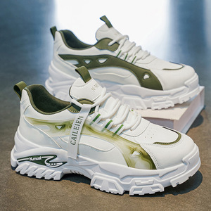 Zapatillas deportivas transpirables de malla gruesa para hombre, ligeras, para correr, caminar, estilo juvenil, deportivas, para exteriores. - Product Image 3