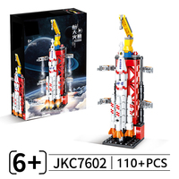 JKC7601 JKC7602 Série Interstellaire Fusée Spatiale Navette Petites Particules Assemblage Bloc de Construction Jouet Ensemble Collection Jouet en Plastique
