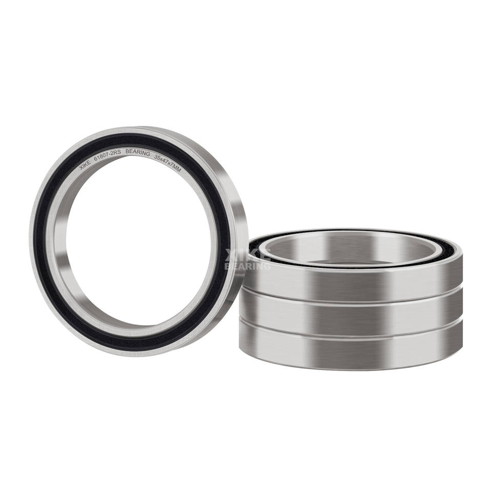 Double Rubber Seal 61807-2RS Deep Groove Ball Bearings 35mmx47mmx7 mm ...