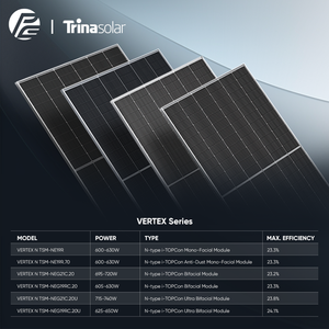 Panneaux solaires monocristallins bifaciaux à double verre de type N Topcon 700W 730W 710W 715W 720W 725W 740W Ultra - Product Image 2