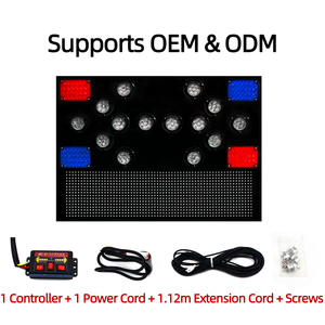 Panneaux Fléchés LED Clignotants Yuge DXP-03 à Fixation Murale, Protection IP65, Construction en Fer Galvanisé pour la Sécurité Routière Jaune/Rouge/Bleu - Product Image 1