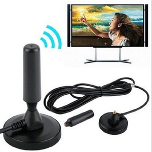 <span class=keywords><strong>Antenne</strong></span> <span class=keywords><strong>TV</strong></span> numérique portable à base magnétique amplifiée 5dBi DVB-T2 HDTV, récepteur aérien RG174 SMA Type F VHF UHF 470-870MHz pour <span class=keywords><strong>TV</strong></span> - Product Image 3