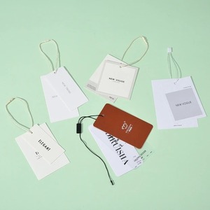 Free Design Simple Style Custom Design Clothing Garment Paper <strong>Hang</strong> <strong>Tag</strong> with <strong>String</strong> <strong>for</strong> Fashion Clothing - Product Image 6