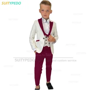 Ensemble de costumes pour garçons poussiéreux gilet pantalon 3 pièces activités scolaires de retour ensembles de tenues de smoking formels pour fêtes d'enfants - Product Image 2