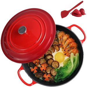 Olla de <span class=keywords><strong>Hierro</strong></span> <span class=keywords><strong>Fundido</strong></span> con Revestimiento de Esmalte de Larga Duración para una Cocina Saludable y Comodidad Diaria en la Cocina - Product Image 3