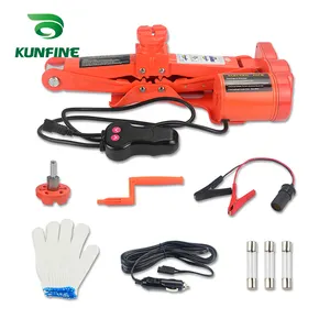 KUNFINE便携式12V 120W 5Ton电动千斤顶自动升降剪式千斤顶升降机械升降千斤顶Muti功能