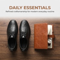 Chaussures en cuir véritable texturé noir pour hommes, confortables, à lacets, avec logo personnalisé, vente en gros directe d'usine